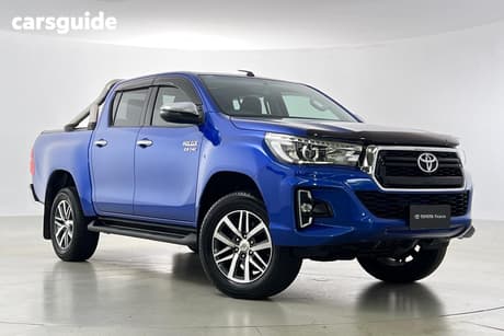 Blue 2019 Toyota Hilux Double Cab Pick Up Sr5 (4X4)