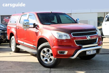 Red 2013 Holden Colorado Crew Cab Pickup Ltz (4X4)