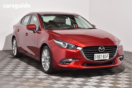 Red 2018 Mazda 3 Sedan Sp25