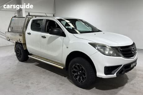 White 2018 Mazda BT-50 Dual Cab Chassis Xt (4X4) (5Yr)