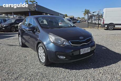 Blue 2012 Kia RIO Sedan Si