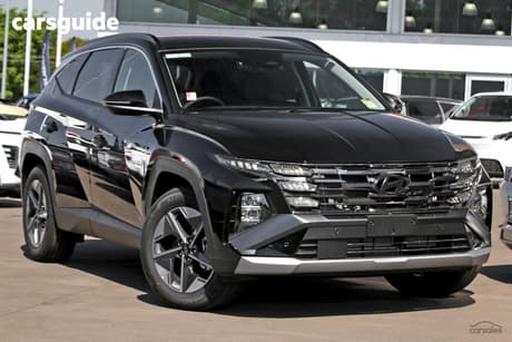 Black 2026 Hyundai Tucson Wagon Elite Hybrid (Fwd)