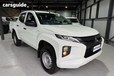 White 2020 Mitsubishi Triton Double Cab Pick Up Glx Adas (4X4)
