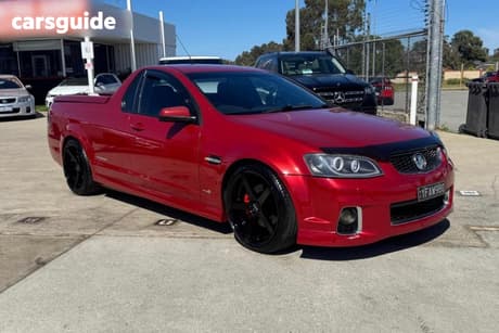 Red 2012 Holden Commodore Utility Ss Thunder
