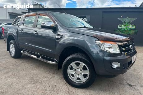 Blue 2013 Ford Ranger Dual Cab Utility Xlt 3.2 (4X4)