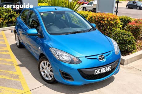 Blue 2012 Mazda 2 Hatchback Neo
