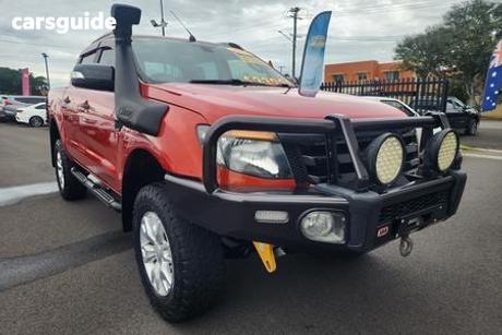 Orange 2014 Ford Ranger Crew Cab Utility Wildtrak 3.2 (4X4)
