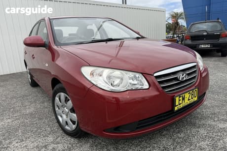 Burgundy 2009 Hyundai Elantra Sedan Sx