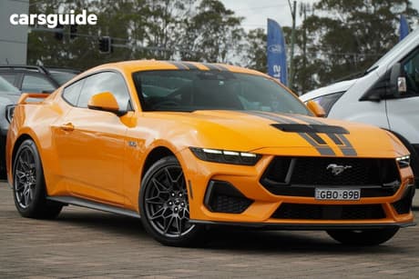Orange 2025 Ford Mustang Fastback Dark Horse