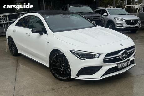 White 2022 Mercedes-Benz CLA35 Coupe 4Matic