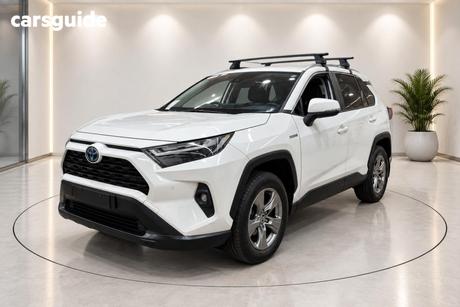 White 2022 Toyota RAV4 Wagon Cruiser (2Wd) Hybrid