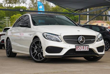 White 2018 Mercedes-Benz C43 Sedan 43