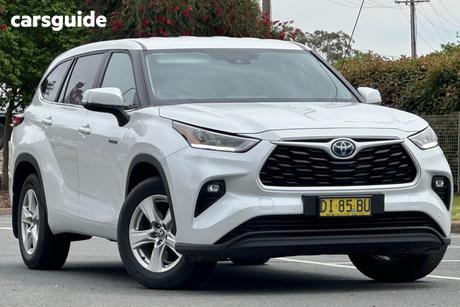 White 2023 Toyota Kluger Wagon Gx Hybrid Awd