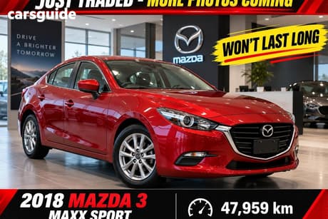 Red 2018 Mazda 3 Sedan Maxx Sport