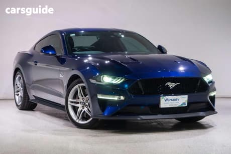 Blue 2018 Ford Mustang Coupe Fastback Gt 5.0 V8