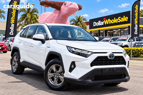 White 2024 Toyota RAV4 Wagon Gx (2Wd) Hybrid