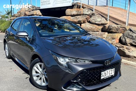 Grey 2024 Toyota Corolla Hatchback Ascent Sport