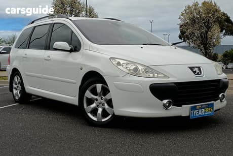 White 2005 Peugeot 307 Wagon Xse Hdi 2.0 Touring
