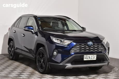 Blue 2020 Toyota RAV4 Wagon Cruiser 2Wd Hybrid