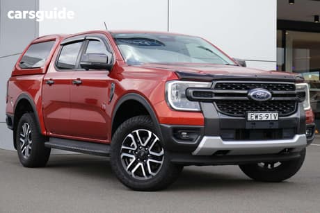Orange 2022 Ford Ranger Double Cab Chassis Xlt 3.0 (4X4)