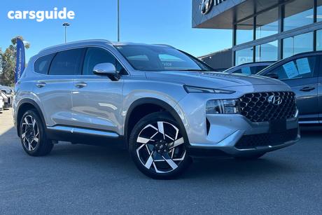 Silver 2023 Hyundai Santa FE Wagon Elite Crdi (Awd)