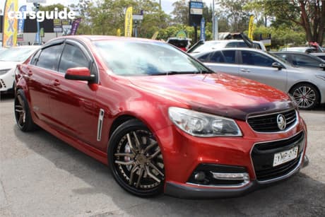 Red 2015 Holden Commodore Sedan Ss-V Redline