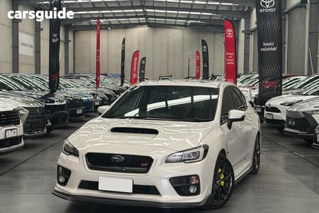 White 2014 Subaru WRX Sedan Sti Premium
