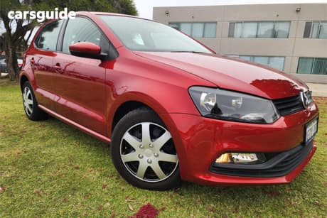 Red 2015 Volkswagen Polo Hatchback 66 Tsi Trendline