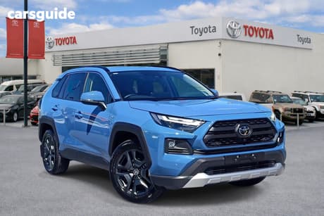 Blue 2025 Toyota RAV4 Wagon Edge (Awd) Hybrid