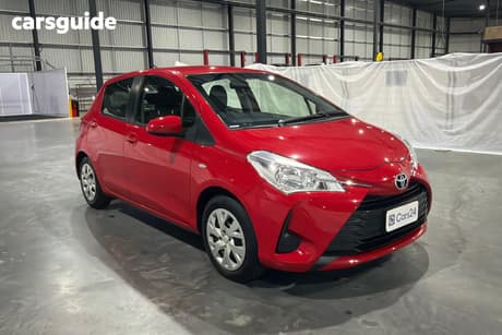 Red 2019 Toyota Yaris Hatchback Ascent