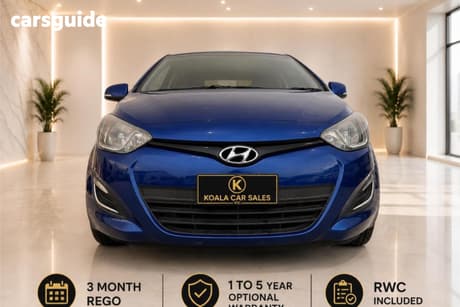 Blue 2014 Hyundai I20 Hatchback Active