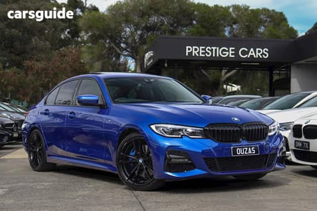 Blue 2021 BMW 330I Sedan M Sport