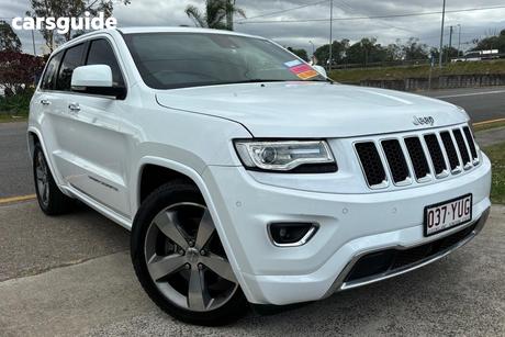 White 2014 Jeep Grand Cherokee Wagon Overland (4X4)