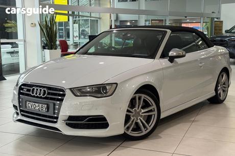 White 2014 Audi S3 Cabriolet 2.0 Tfsi Quattro
