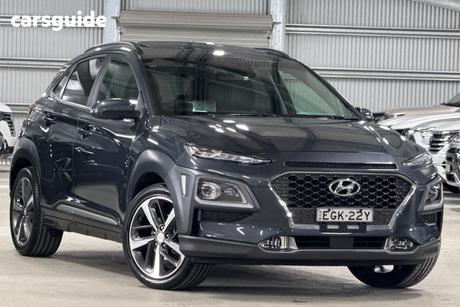 Grey 2020 Hyundai Kona Wagon Highlander S.Roof (Fwd)