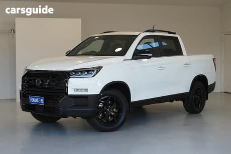 White 2026 KGM Musso Crew Cab Pickup Ultimate