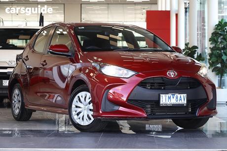 Red 2021 Toyota Yaris Hatchback Ascent Sport