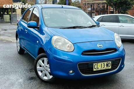 Blue 2012 Nissan Micra Hatchback Ti