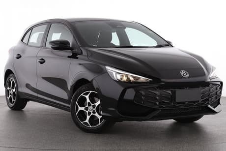 Black 2025 MG MG3 Hatchback Excite Hybrid+