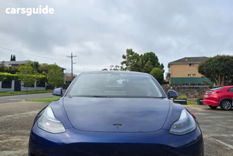Blue 2023 Tesla Model 3 Sedan Rear-Wheel Drive