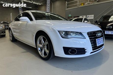 White 2013 Audi A7 Hatchback Sportback 3.0 Tfsi Quattro