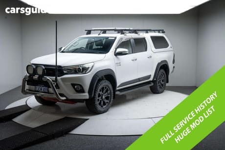 White 2017 Toyota Hilux Dual Cab Utility Sr5 (4X4)