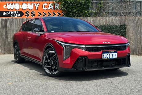 Red 2025 Kia K4 Sedan Gt-Line