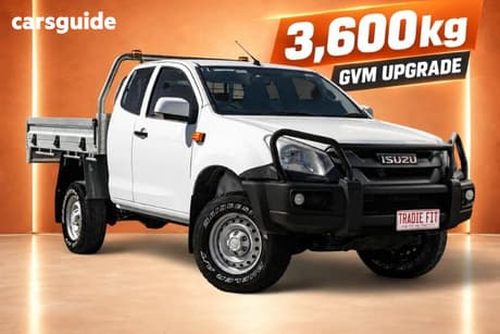 White 2017 Isuzu D-MAX Space Cab Chassis Sx (4X4)