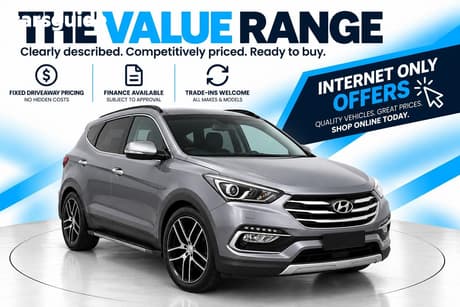 Silver 2016 Hyundai Santa FE Wagon Highlander Crdi (4X4)