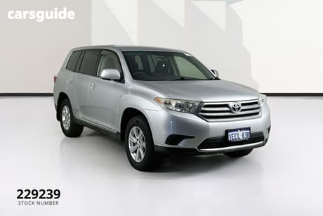 Silver 2012 Toyota Kluger Wagon Kx-R (Fwd) 7 Seat