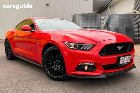 Red 2017 Ford Mustang Coupe Fastback Gt 5.0 V8