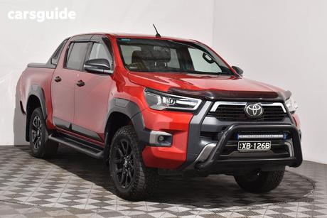 Red 2021 Toyota Hilux Double Cab Pick Up Rogue (4X4)