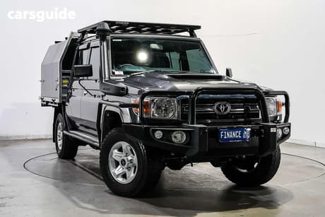 Grey 2021 Toyota Landcruiser Double Cab Chassis Gxl