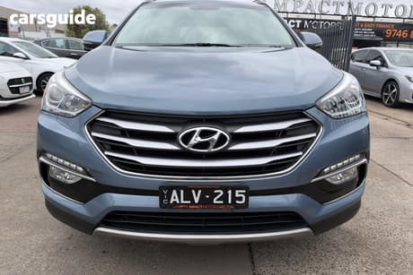 Blue 2017 Hyundai Santa FE Wagon 30 Special Edition